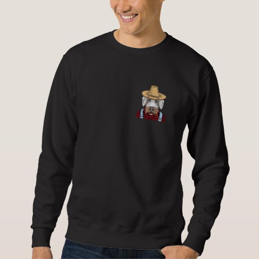 Bauer Sealyham Terrier Farm Dog Pocket Sweatshirt (Vorderseite)