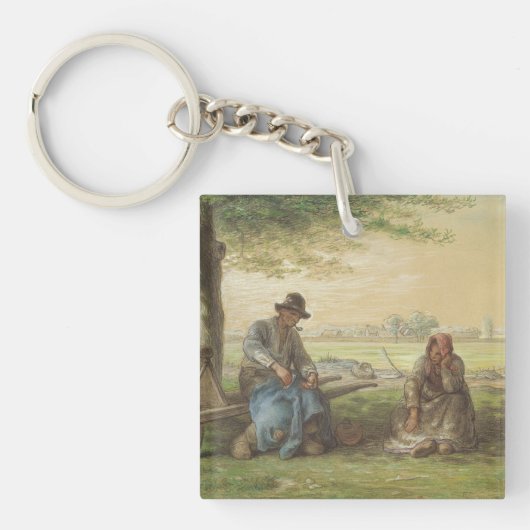 Bauer-Stillstehen Schlüsselanhänger (Vorderseite)