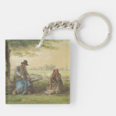 Bauer-Stillstehen Schlüsselanhänger (Rückseite)