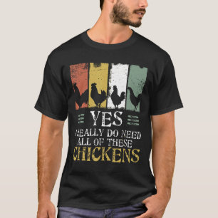 Bauer T-Shirt Ja ich brauche all diese Hühner
