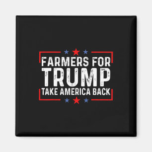 Bauer T-Shirts - Bauern für Trump bringen Amerika  Magnet
