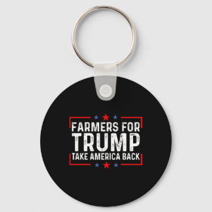 Bauer T-Shirts - Bauern für Trump bringen Amerika Schlüsselanhänger