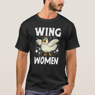 Bauer Tier Haustier Flügel Frauen Hühner T-Shirt
