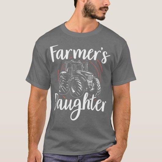 Bauer Tochter I Landwirtschaft Ranch Girl Premium T-Shirt (Vorderseite)