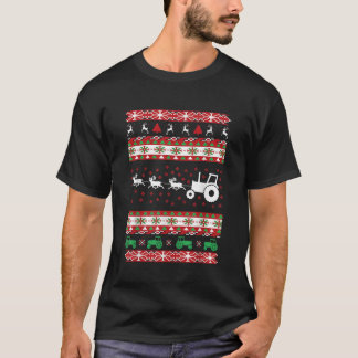 Bauer Tractor Ugly Christmas T-Shirt