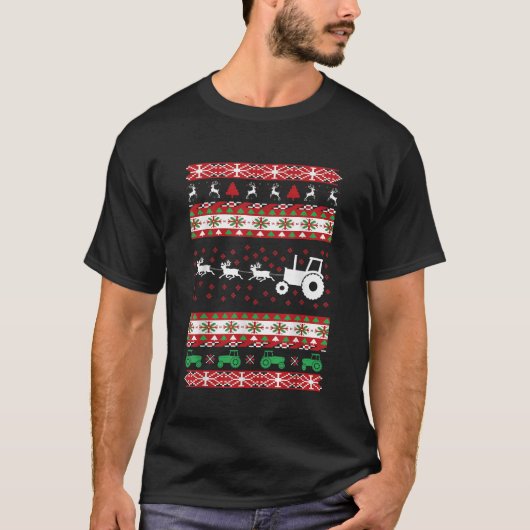 Bauer Tractor Ugly Christmas T-Shirt (Vorderseite)