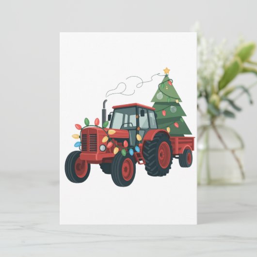 Bauer Tractor Xmas Lighting Traktor Weihnachten Ankündigung (Stehend Vorderseite)