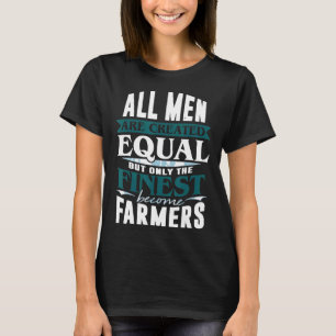 Bauer Traktor Bauernhof Kuh Huhn T-Shirt