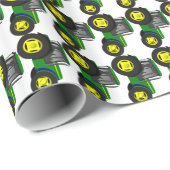 Bauer Traktorengeschenkverpackung, Nutzfahrzeuge Geschenkpapier (Rolleneckpunkt)