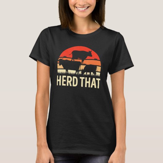 Bauer treibe diese Kuh Bauer T-Shirt (Vorderseite)