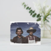 Bauer und Ehefrau Postkarte (Stehend Vorderseite)