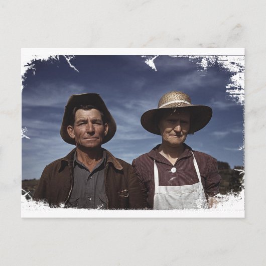 Bauer und Ehefrau Postkarte (Vorderseite)
