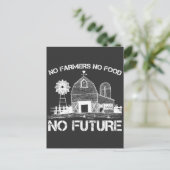 Bauer Unterstützung der Landwirtschaft Postkarte (Stehend Vorderseite)