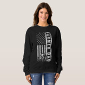 Bauer Vater American Flag Bauer Vater Pater Sweatshirt (Vorne ganz)