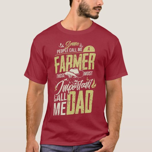 Bauer Vater Landwirtschaft T-Shirt (Vorderseite)