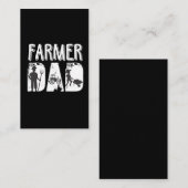 Bauer Vater Landwirtschaft Tierzucht Zuchtschleppe Visitenkarte (Vorne/Hinten)