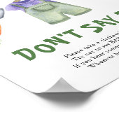 Bauer verkaufen Babydusche - kein Babyposter Poster (Ecke)