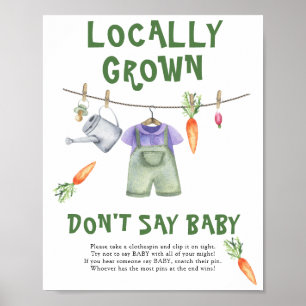 Bauer verkaufen Babydusche - kein Babyposter Poster