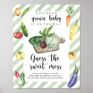 Bauer vermarkten Babydusche - süßes Chaos Poster