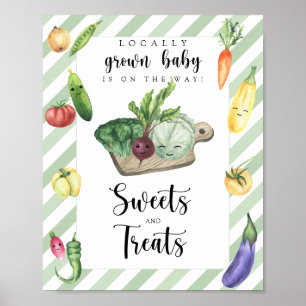 Bauer vermarkten Babydusche - Süßigkeiten und Leck Poster
