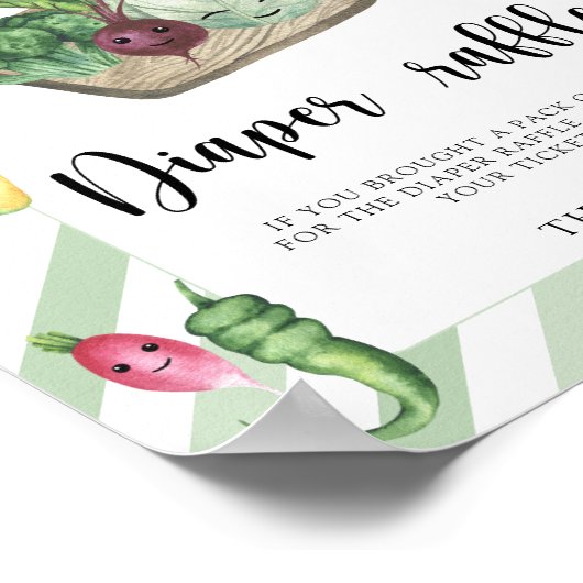 Bauer vermarkten Babydusche - Windelraffinerie Poster (Ecke)