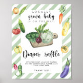 Bauer vermarkten Babydusche - Windelraffinerie Poster (Vorne)