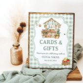 Bauer vermarkten Babyduschkarten und Geschenke Poster