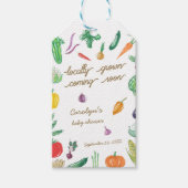 Bauer vermarkten eine bunte Gemüsedusche Geschenkanhänger (Vorderseite)