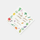 Bauer vermarkten eine bunte Gemüsedusche Serviette (Ecke)