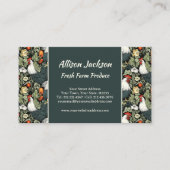 Bauer vermarkten Gefluegelzucht grüne Liste Visitenkarte (Vorderseite)