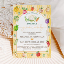 Bauer vermarkten Gemüse Babydusche