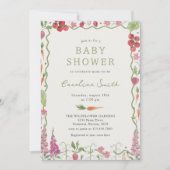 Bauer vermarkten Gemüsefruchtdusche Einladung (Vorderseite)