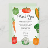 Bauer vermarkten Green Baby Dusche Dankeskarte (Vorne/Hinten)