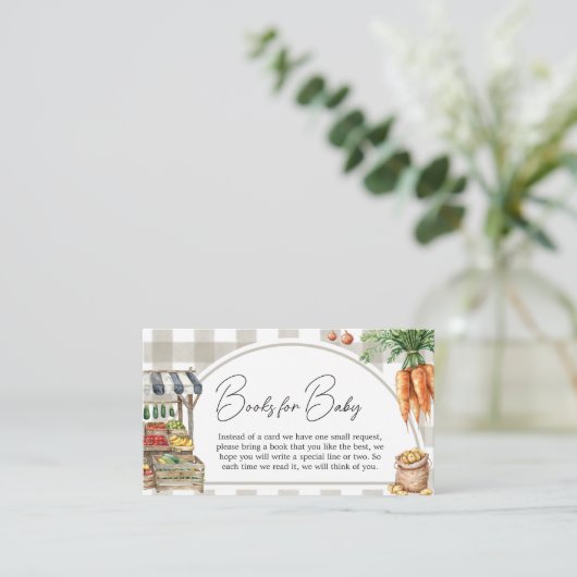 Bauer vermarkten lokal gezüchtete Bücher für Kinde Begleitkarte (Stehend Vorderseite)