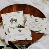 Bauer vermarkten lokale Bücher für Babydusche Begleitkarte