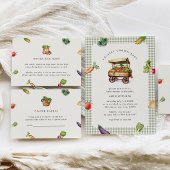 Bauer vermarkten lokale Bücher für Babydusche Begleitkarte