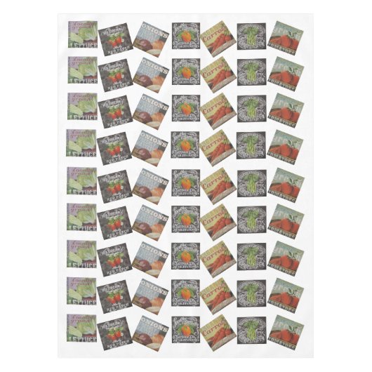 Bauer vermarkten Obst und Gemüse Tischdecke (Vorderseite)