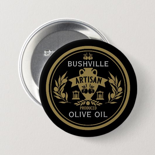 Bauer vermarkten Olivenöl Button (Vorne & Hinten)