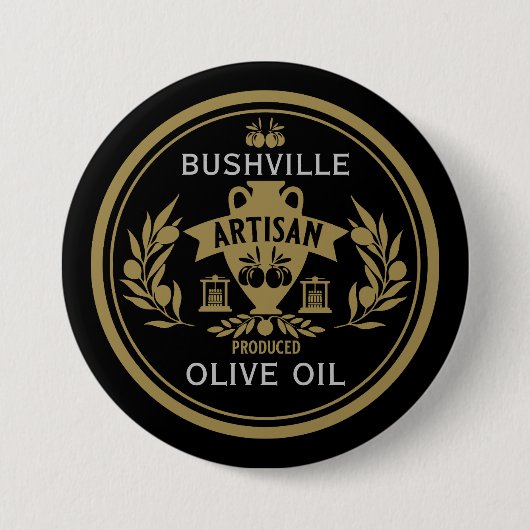 Bauer vermarkten Olivenöl Button (Vorderseite)