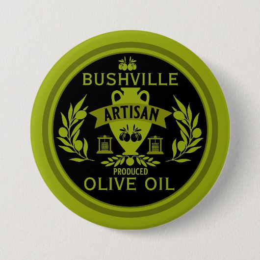 Bauer vermarkten Olivenöl Button (Vorderseite)