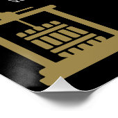 Bauer vermarkten Olivenöl Poster (Ecke)