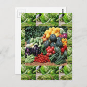 Bauer vermarkten Veggie Freude Köche Küche Ideen Postkarte (Vorne/Hinten)