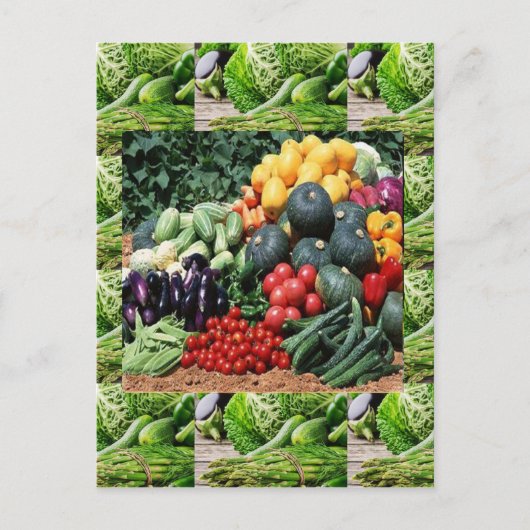 Bauer vermarkten Veggie Freude Köche Küche Ideen Postkarte (Vorderseite)