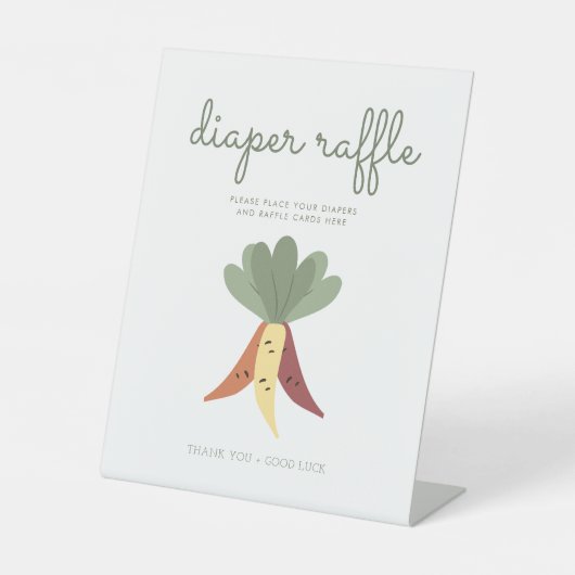 Bauer vermarkten vor Ort angebautes Windeln-Raffel Sockelschild (Vorderseite)