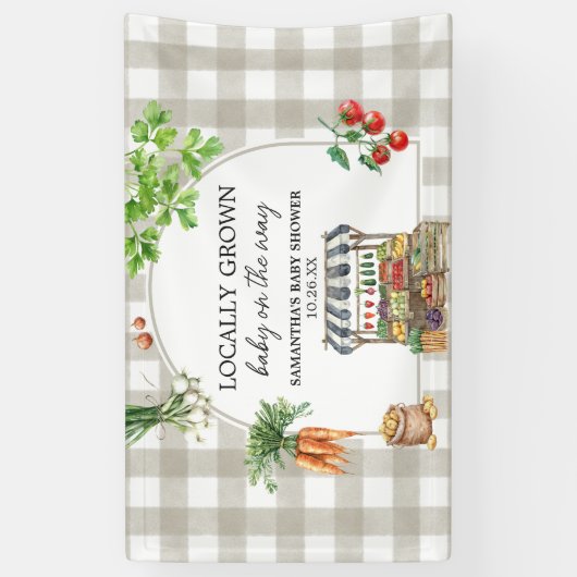 Bauer vermarkten vor Ort gebaute Kinderdusche Banner (Vertikal)