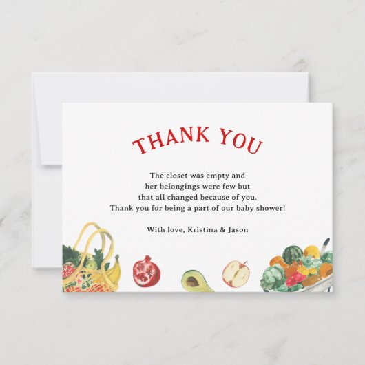 Bauer vermarkten vor Ort gebaute Kinderdusche Dankeskarte (Vorderseite)