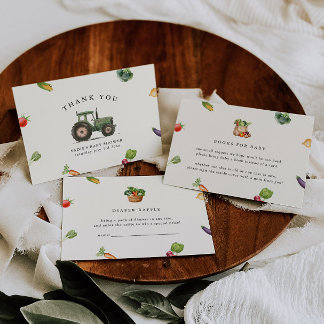 Bauer vermarkten vor Ort gebaute Kinderdusche Dankeskarte