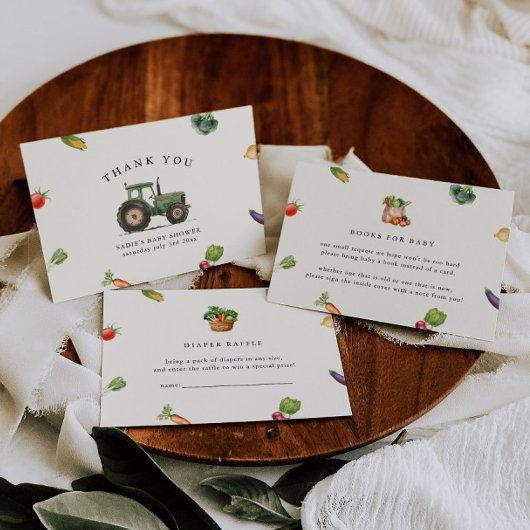 Bauer vermarkten vor Ort gebaute Kinderdusche Dankeskarte