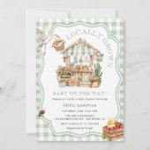 Bauer vermarkten vor Ort gebaute Kinderdusche Einladung (Vorderseite)