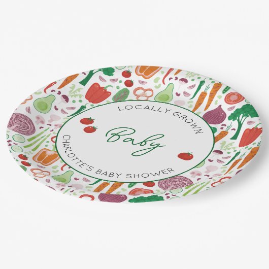 Bauer vermarkten vor Ort gebaute Kinderdusche Pappteller (Schrägansicht)